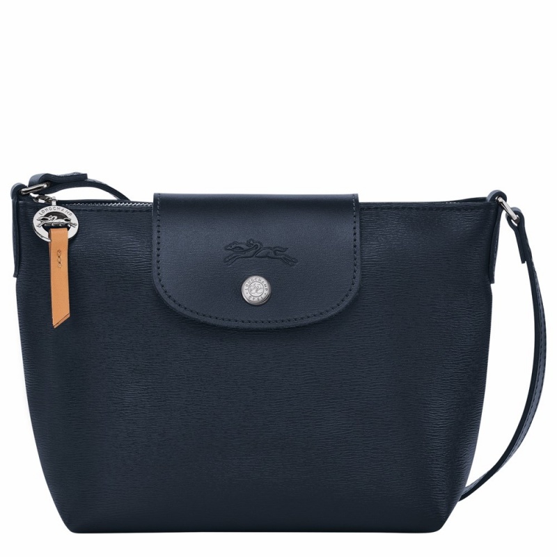 Navy Longchamp Le Pliage City XS Women's Crossbody Bags